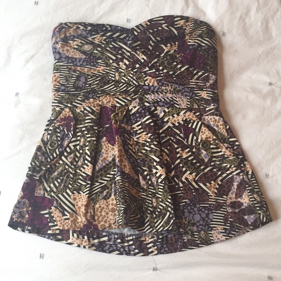 Anthropologie Fei Multi Colored Bustier Corset - Picture 3 of 8